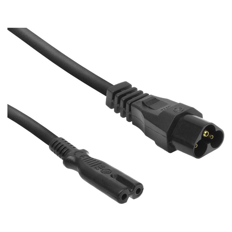 ACT Powercord C6 - C7 black 0.2 m (0.20 m) (AK5249)