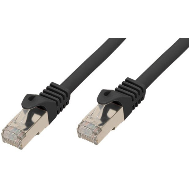 S-CONN CAT7 patchkabel RJ45 S/FTP PiMF zwart 10 meter