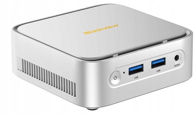 Blackview MP50 Mini-PC Ryzen 5 3500U, 16 GB RAM, 512 GB SSD, Windows 11 Pro, Silber