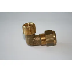 ELMAG Messingknie zu Druckleitung AG 3/8' + Mutter M15 - 9100024