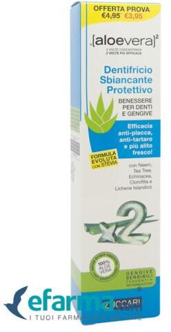 ALOEVERA2 Zuccari Dentifricio Stevia Sbiancante Protettivo 100 ml