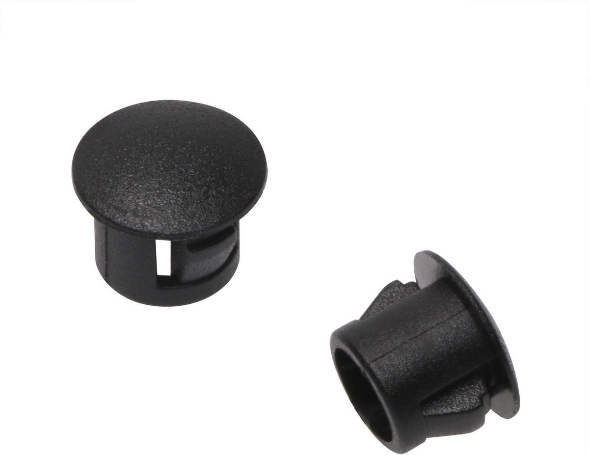10x Zwarte Nylon Kunststof Montagepluggen voor Meubels - Diverse Maten 5-25mm