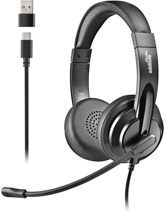 HEADSET NGS VOX 605 BLK USB-C