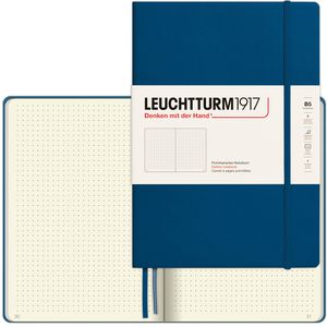 Leuchtturm1917 Notizbuch Composition, 400543, Karton Hardcover, Indigo, 109 Blatt / 219 Seiten, 80 g/m², dotted, B5