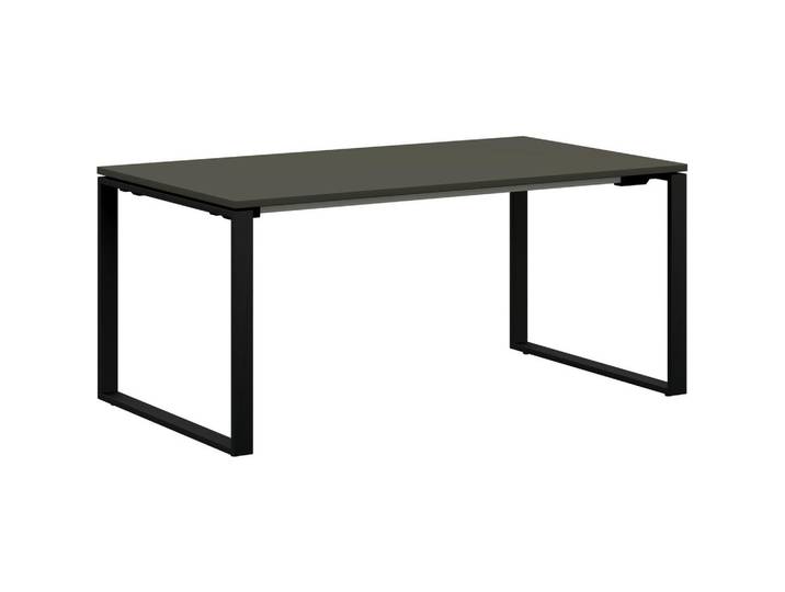 Cantus Jugendschreibtisch, Anthrazit, Graphitfarben, Metall, Kufe, 80x72x160 cm, Made in Germany, Büromöbel, Schreibtische, Kinder & Jugendschreibtische