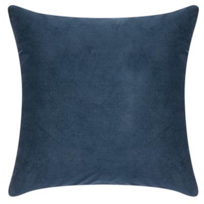 Dekokissen PAD "Elegance", blau (marine, unifarben), B:50cm L:50cm, Polyester, Dekokissen_Sitzkissen_Kissenhüllen, Design als Basic, aus Samt, elegante Optik, in verschiedenen Größen
