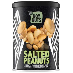 NoyNuts Erdnüsse Salted Peanuts, in der Dose, geröstet & gesalzen, 5 Nusssorten und Mais, 100 g