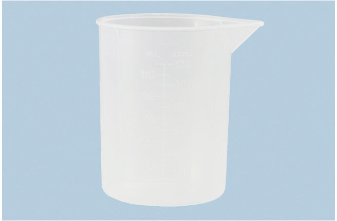 Récipient gradué 120 ml, PP, 1 échelle transparent ; Hünersdorff (931200)