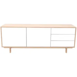 Sideboard skandinavisch Holz Weiß 195 cm SID