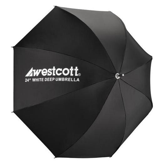 Westcott Deep Umbrella White Bounce (24") (Schirm, 61 cm) (5628)