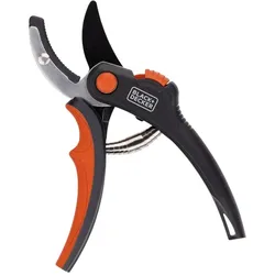 Schwarz&Decker - Garten- nůžky für květiny / živý plot s tvrzenou ocelovou čepelí