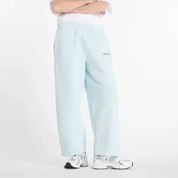 NEW BALANCE Damen Hose Reimagined Fleece Barrel Leg Pant, Größe M in Weiß 53505