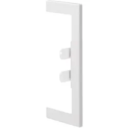 Hager, Leitungsführung Zubehör, TEH BR65170W9016 Wandanschlussblende zu BR/A/S 68x170mm Oberteil 80mm aus Stahlb