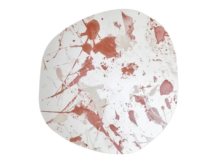 Spiegel Master, Deknudt Mirrors, transparent/lachs/rotorange, Glas