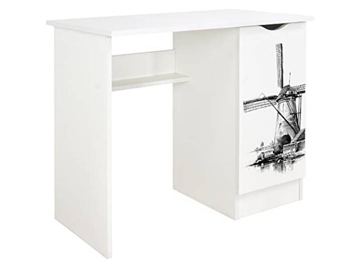 Leomark Kinderschreibtisch (UV-Druck: Alte Windmühle)
