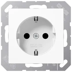 Jung A1520WW SCHUKO®-Steckdose, 16 A 250 V ~, Duroplast, Serie AS/A, alpinweiß A 1520 WW