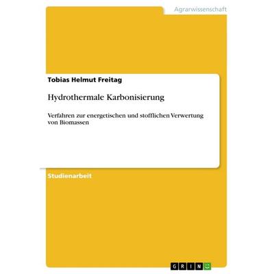 Hydrothermale Karbonisierung, Taschenbuch von Tobias Helmut Freitag, GRIN, 978-3-656-07809-8