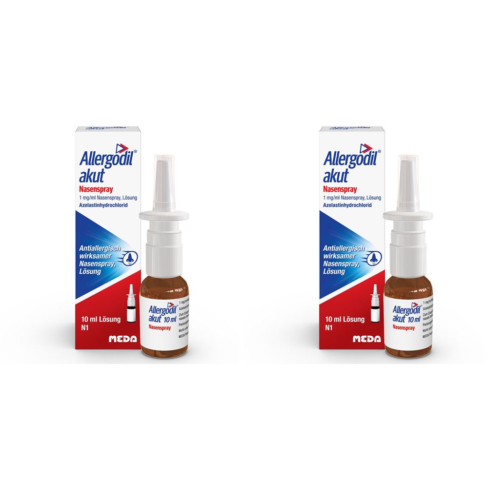 Allergodil Akut Nasenspray Doppelpack 2x10 ml