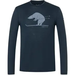Super Natural, Herren, Funktionsshirt, Ski Karl (M), Blau, M