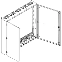 ABN SP58 Wandgehäuse schutzisoliert IP54 BxHxT: 1300x1252x225mm