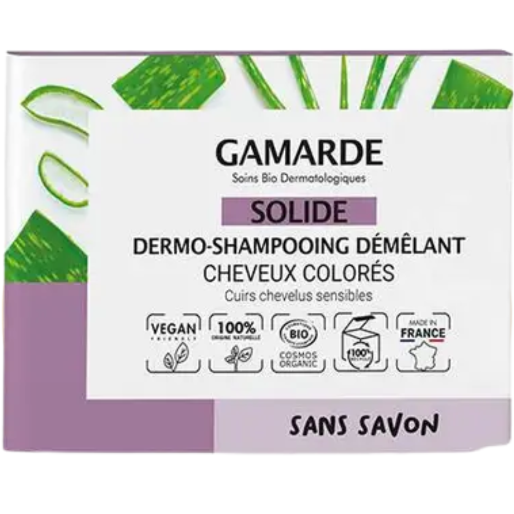 Gamarde Solid Detangling Dermo-Shampoo for Colored Hair and Sensitve Scalp 98mL