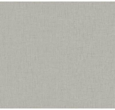 A-Street Prints Bentley Grey Faux Linen Wallpaper