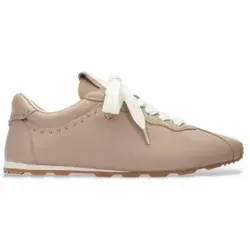 Martinelli für Damen. S013-B486PY Ballerinas aus Vescia-Leder in Bordeaux (39), Beige, Wohnung, Schnürsenkel, Lässig