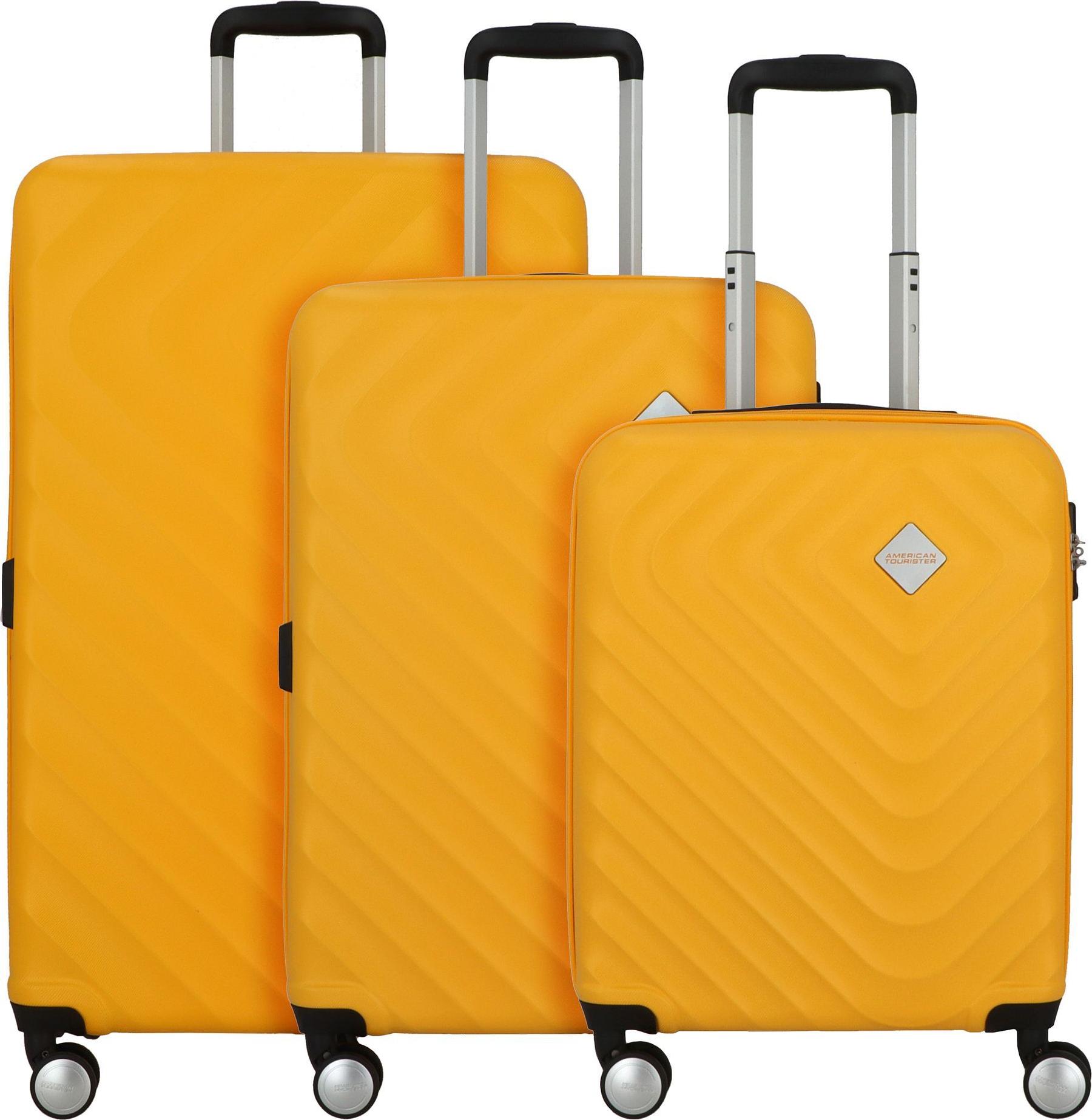 American Tourister Summer Square 4 Rollen Kofferset 3-teilig mit Dehnfalte