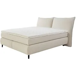 Boxspringbett Hacienda 180 x 200 cm Stoff Beige