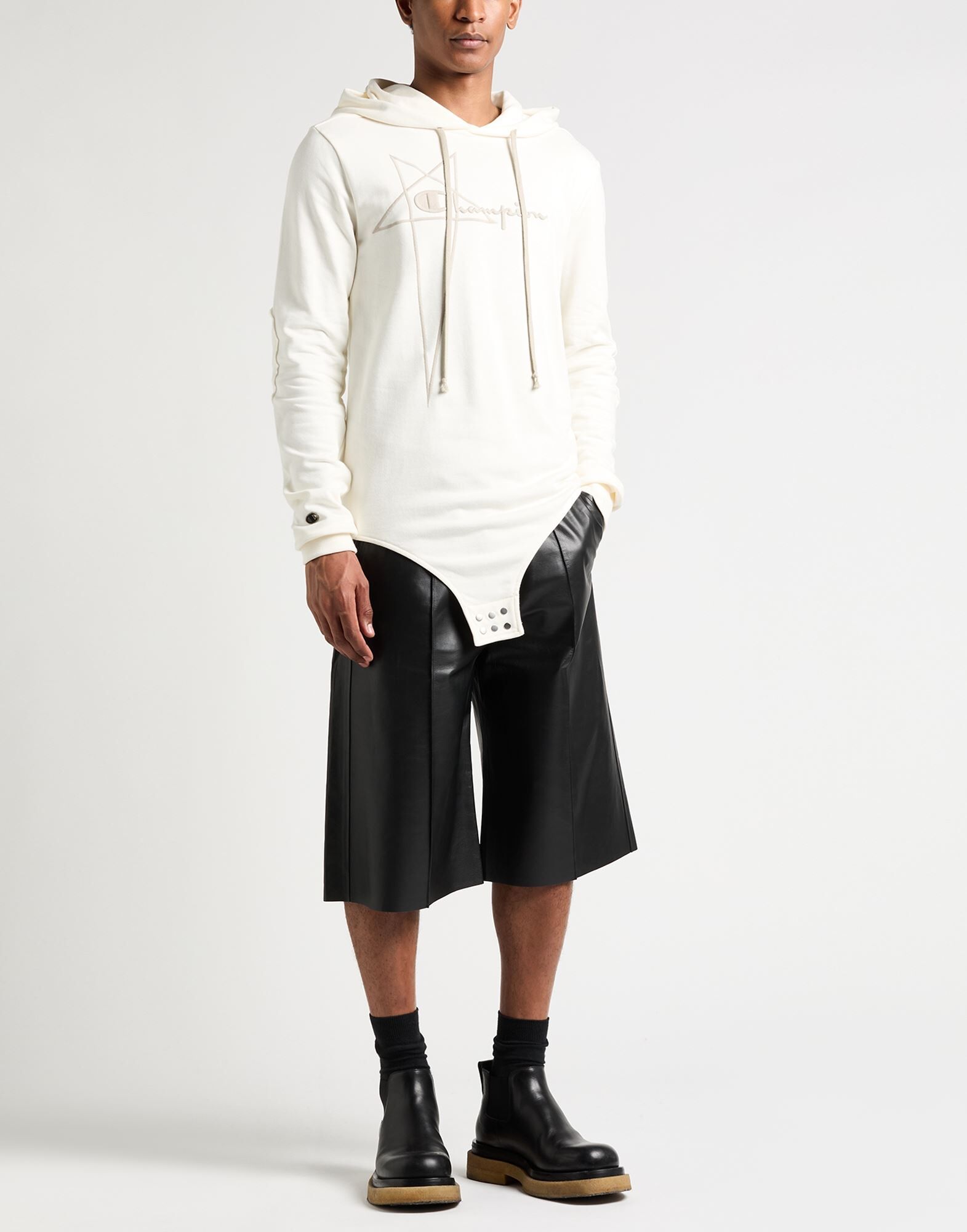Rick Owens X Champion Sudadera Hombre Marfil M Hombre
