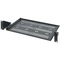 Schroff Gerätefachboden 2HE, Serverschrank Zubehör, Grau
