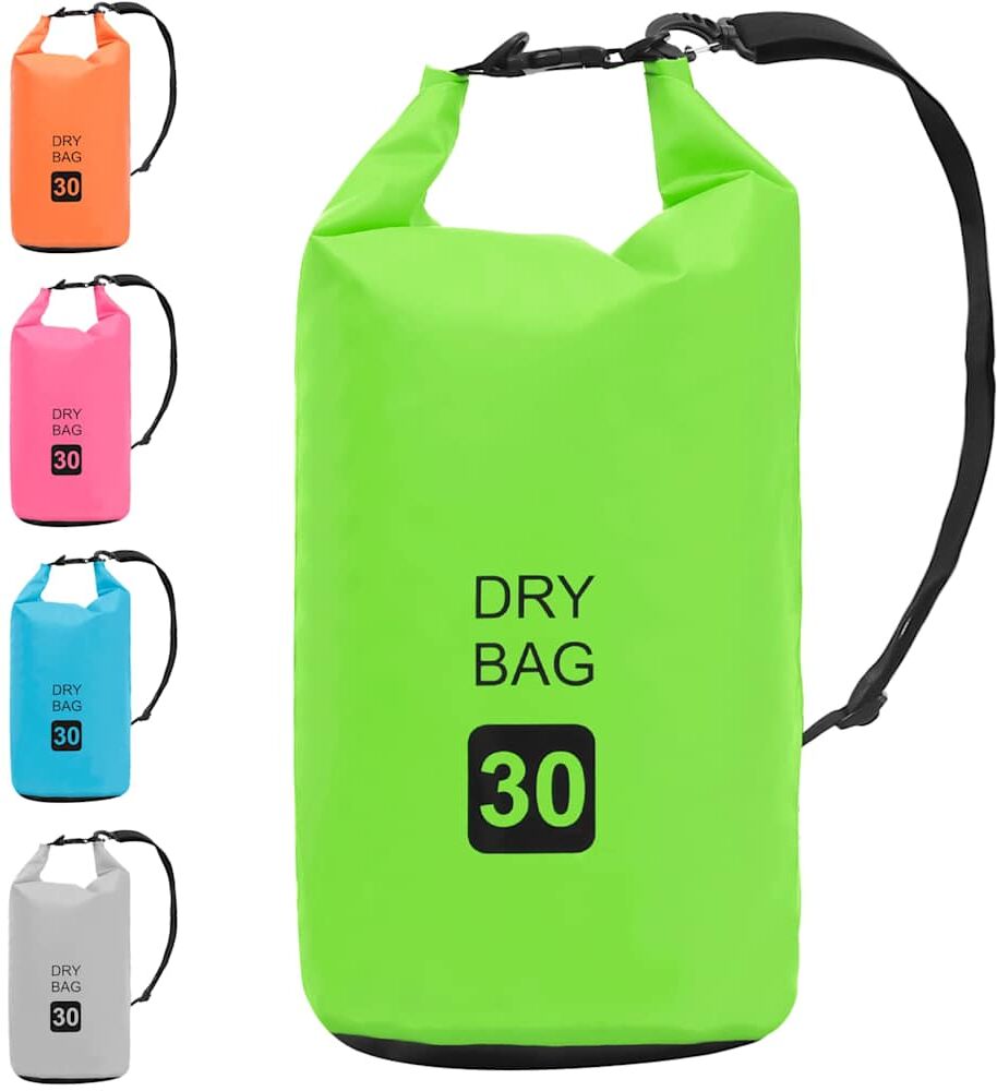 vidaXL Sac sec Vert 30 L PVC