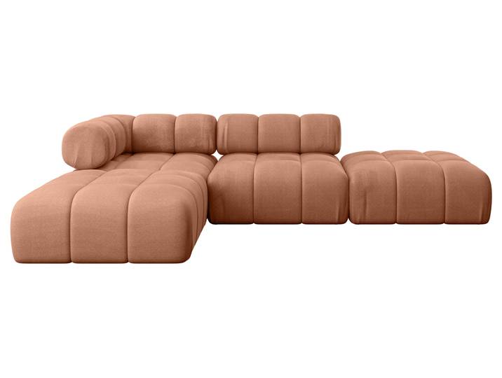 Ecksofa Kerru-L1 Apricot - Monolith 61