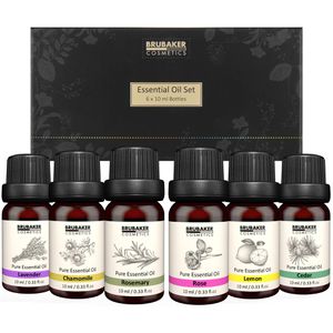 BRUBAKER Duftöl Aromatherapieöle, 100% ätherisch, für Duftlampen, je 10 ml, 6-teilig