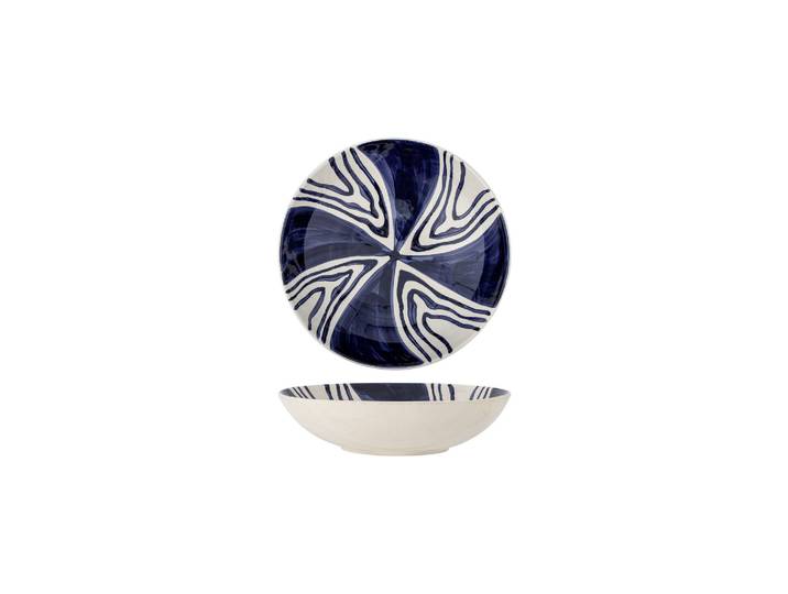 Bol D33,5 cm en grès bleu Shama
