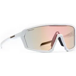 Demon, Unisex, Sportbrille, Gravel DOCHROM Mirror (matt white, Red, Rose Gold Mirror, matt white-red gold mirror), Weiss