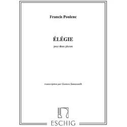 Elegie pour 2 pianos Partitur, Fachbücher von Francis Poulenc