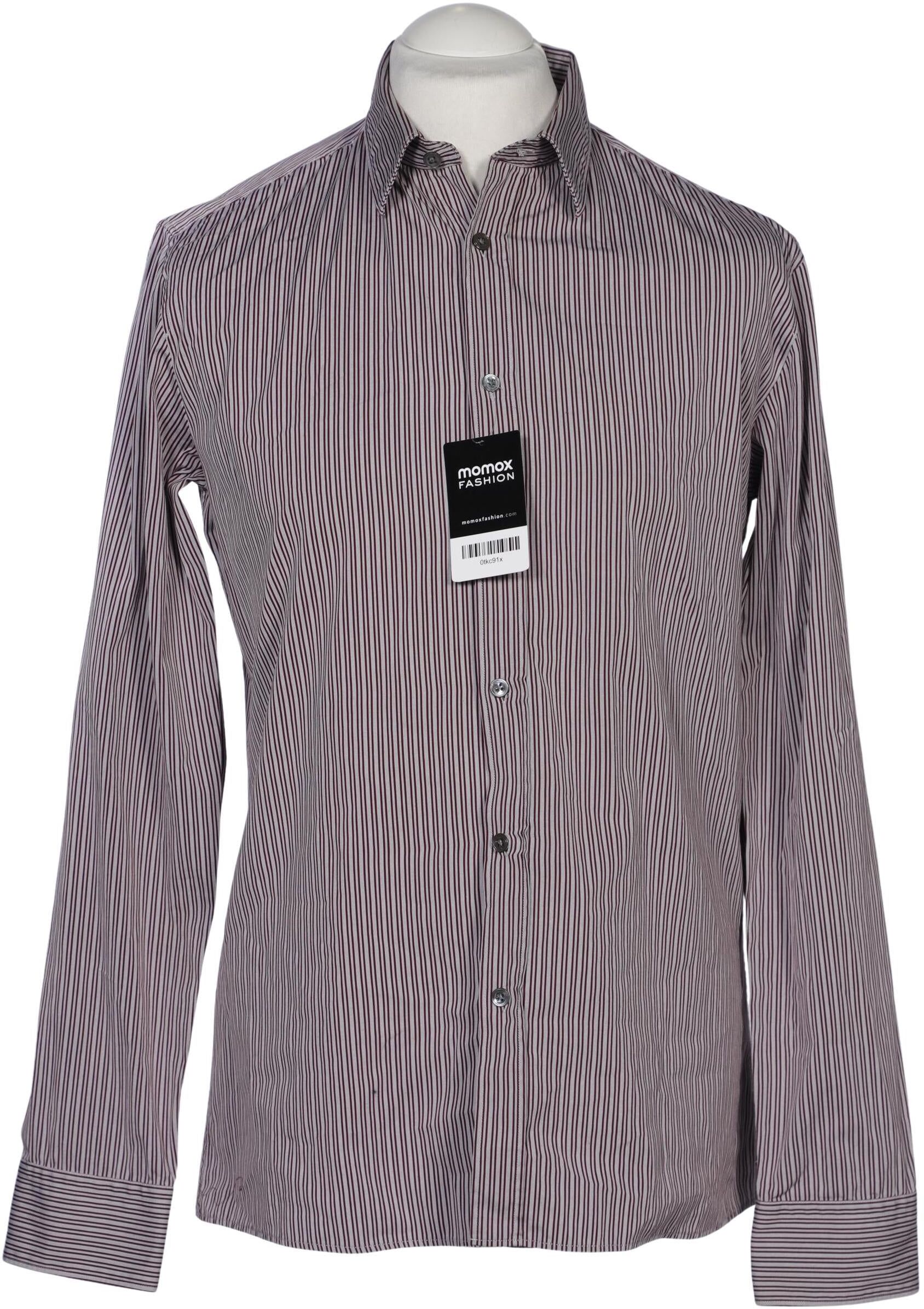 Hugo by Hugo Boss Herren Hemd, Grau, Gr. M, Baumwolle - Second Hand