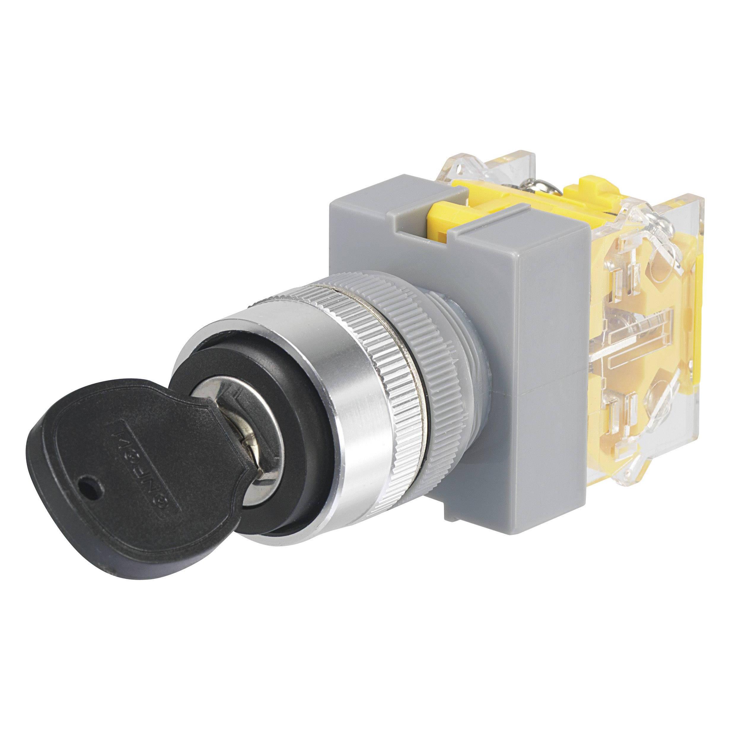 Tru Components Schlüsselschalter 250 V/AC 5 A Y090 (704495)
