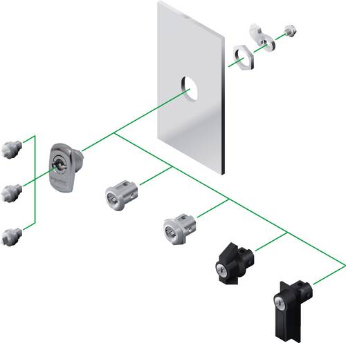 Schneider Electric NSYSTDCXH Schneider NSYSTDCXH Ersatz Rundes Verriegelung Edelstahl 1St.