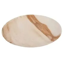 Ekoe Runde kompostierbare Palmblattteller Durchmesser 23 cm 25 Stk