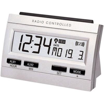 Techno Line 02991 Funk Wecker Silber Alarmzeiten 2