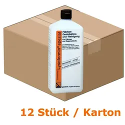 Lysoform Lysoformin spezial 12 x 1 L Desinfektionsreinger für die Desinfektion und Reinigung von Flächen und Inventar