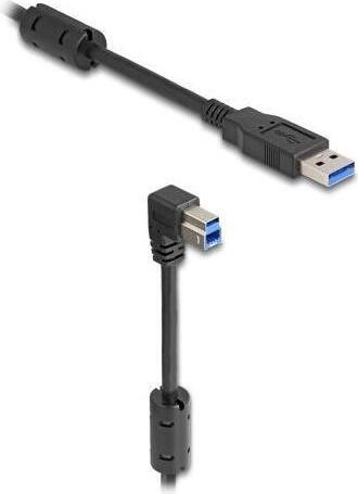 Delock USB 5 Gbps kabel Type-A naar Type-B, 90 graden schuin naar beneden, 2 meter