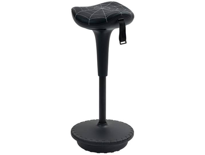 Vinsetto Bürohocker Kunststoff Nylon Schwarz, 34x83.5x34 cm, Büromöbel, Bürostühle, Bürohocker