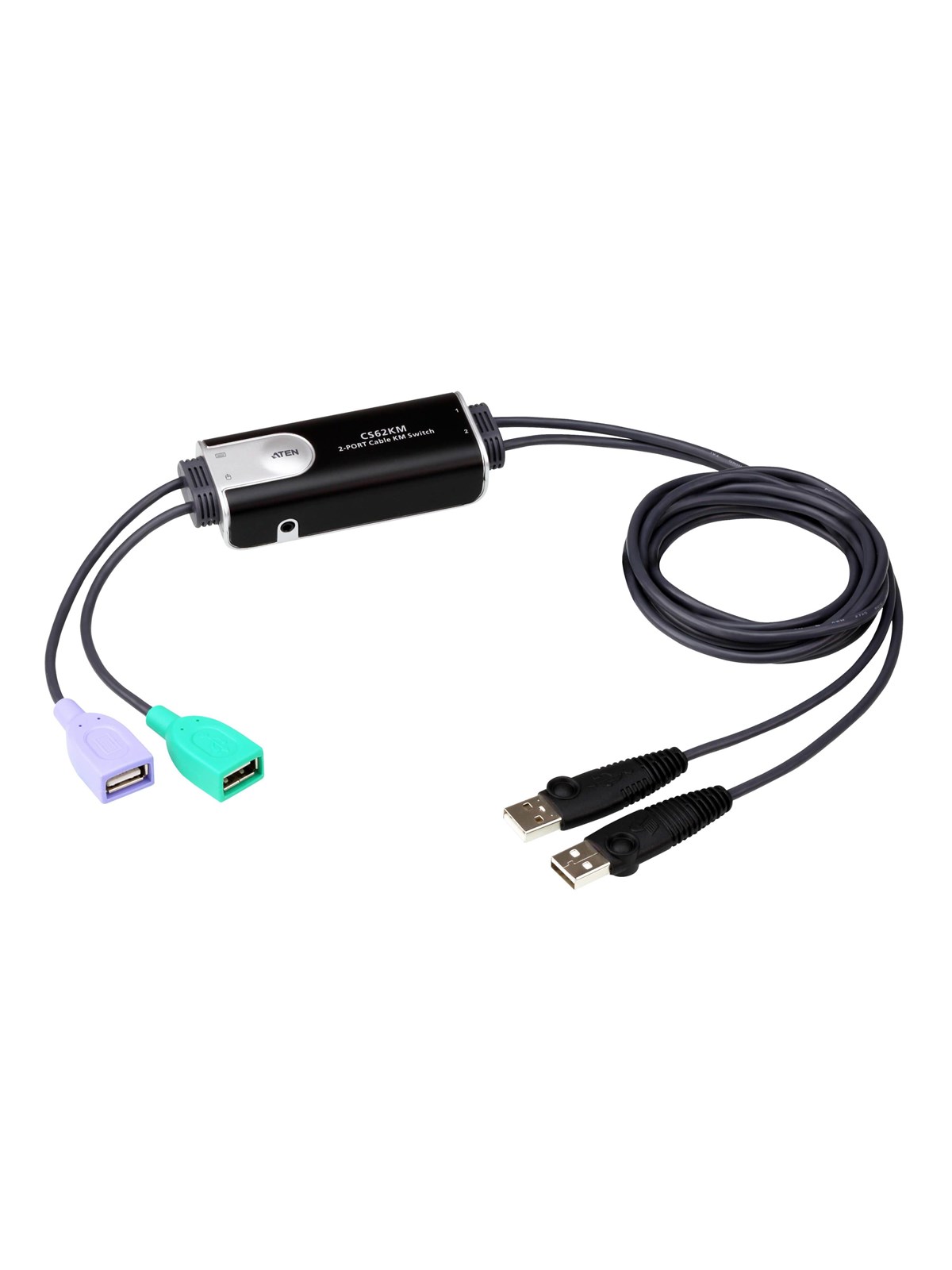 ATEN 2-Port USB Boundless Cable KM Switch