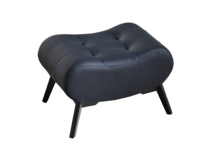 XXAD553TY Ergonomischer Lederhocker, geeignet for Sofas, Fußstützen, Wohnzimmer Kleiderschrank(Schwarz)