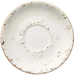 6x Bonna Grain Rita Untertasse Ø12cm 1,5cm Weiß Porzellan GRARIT02KT Unterteller Kaffeeteller Teeteller Geschirr