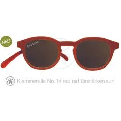 Lesebrille No.14 Klammeraffe SUN red