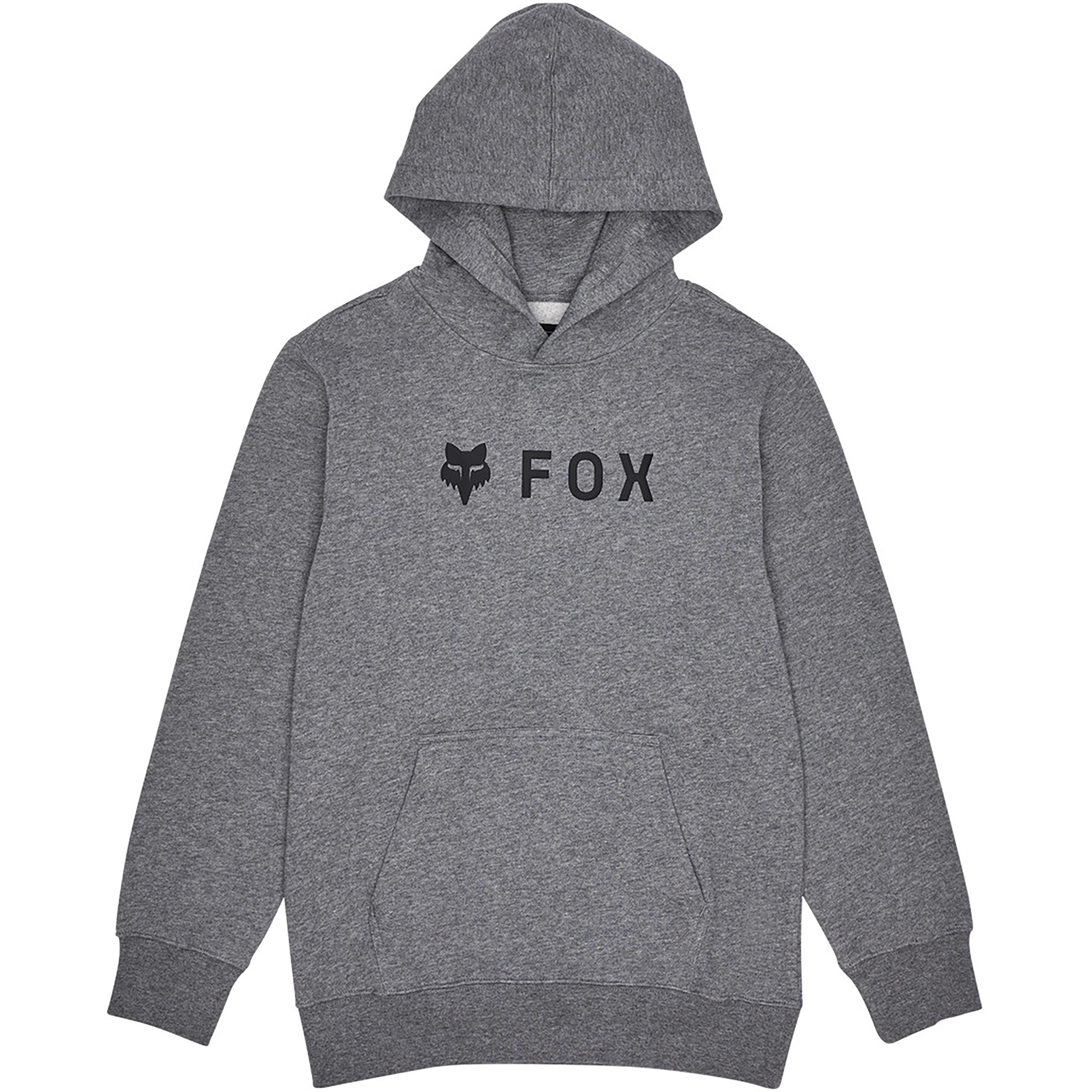 Fox Absolute Fleece Kinder Hoodies grau Größe 116 Mountainbike | Lifestyle Elastisch